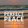 Christian Wallpaper - Beach Sunset Isaiah 26:3