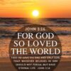 Christian Wallpaper - Beach Love John 3:16