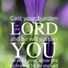 Christian Wallpaper - Bellflower Psalm 55:22