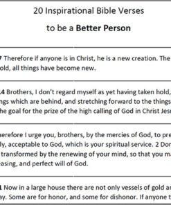Bible Verses to be a Better Person