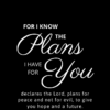 Christian Wallpaper – Black Jeremiah 29:11