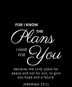 Christian Wallpaper – Black Jeremiah 29:11