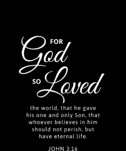 Christian Wallpaper – Black John 3:16