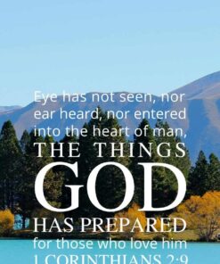 Christian Wallpaper - Blue Lake 1 Corinthians 2:9