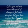 Christian Wallpaper - Blue Seas Romans 8:15