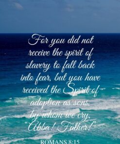 Christian Wallpaper - Blue Seas Romans 8:15