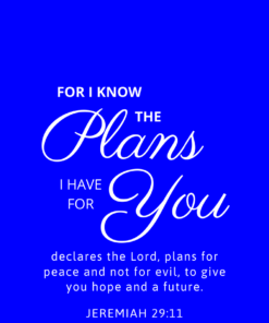 Christian Wallpaper – Blue Jeremiah 29:11
