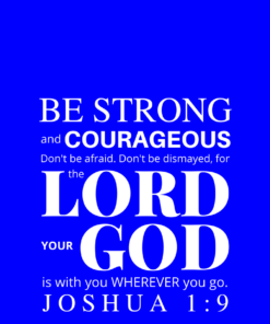 Christian Wallpaper – Blue Joshua 1:9