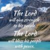 Christian Wallpaper - Bow Lake Psalm 29:11