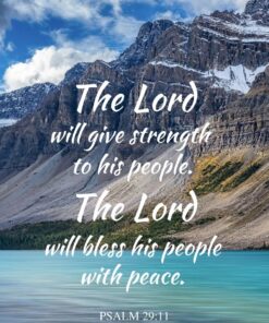 Christian Wallpaper - Bow Lake Psalm 29:11