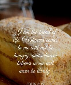 Christian Wallpaper - Bread of Life John 6:35