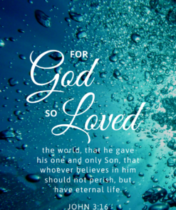Christian Wallpaper - Bubbles John 3:16