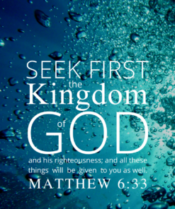 Christian Wallpaper – Bubbles Matthew 6:33