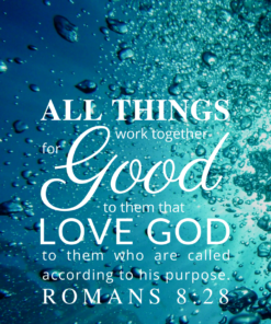 Christian Wallpaper – Bubbles Romans 8:28
