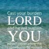 Christian Wallpaper - Calm Ocean Psalm 55:22