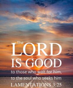 Christian Wallpaper - Calm Sunrise Lamentations 3:25