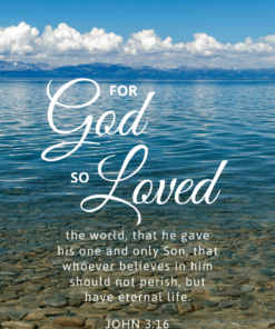 Christian Wallpaper – Calm Lake John 3:16