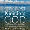 Christian Wallpaper – Calm Lake Matthew 6:33