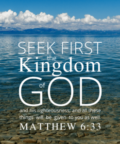 Christian Wallpaper – Calm Lake Matthew 6:33