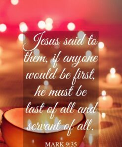 Christian Wallpaper - Candles Mark 9:35