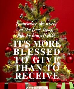 Christian Wallpaper - Christmas Presents Acts 20:35