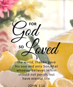 Christian Wallpaper – Citrus Tea John 3:16