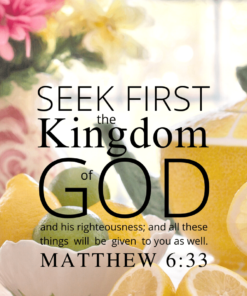 Christian Wallpaper – Citrus Tea Matthew 6:33
