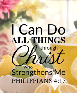 Christian Wallpaper – Citrus Tea Philippians 4:13