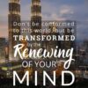 Christian Wallpaper - City Lights Romans 12:2