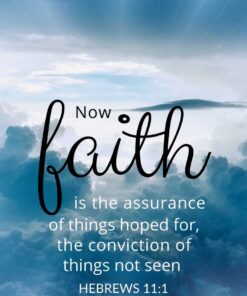 Christian Wallpaper - Clouds Hebrews 11:1