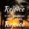 Christian Wallpaper - Coconut Palms Philippians 4:4