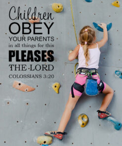 Colossians 3:20 - Children Obey - Bible Verses To Go