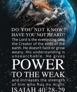 Christian Wallpaper - Cosmos Isaiah 40:28-29