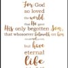 Christian Wallpaper - Gold Cross John 3:16