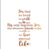 Christian Wallpaper – Cross John 3:16