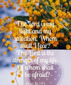 Christian Wallpaper - Cup of Mimosa Psalm 27:1