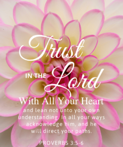 Christian Wallpaper – Dahlia Proverbs 3:5-6