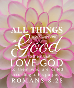 Christian Wallpaper – Dahlia Romans 8:28