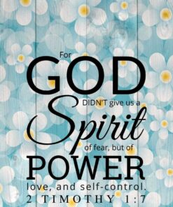 Christian Wallpaper – Daisy Wood 2 Timothy 1:7