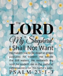 Christian Wallpaper – Daisy Wood Psalm 23:1-3