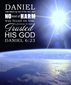 Daniel 6:23 - Trusted in His God - Bible Verses To Go
