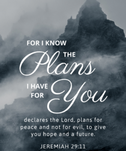 Christian Wallpaper - Dark Fog Jeremiah 29:11