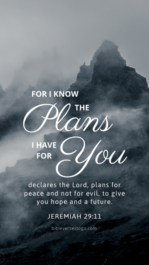 Christian Wallpaper - Dark Fog Jeremiah 29:11