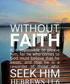 Christian Wallpaper - Dock Sunrise Hebrews 11:6