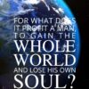 Christian Wallpaper - Earth Sunrise Mark 8:36