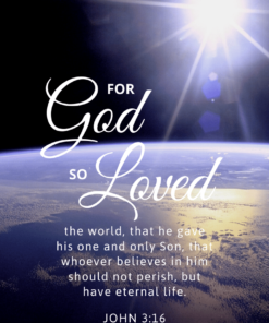 Christian Wallpaper – Earth John 3:16
