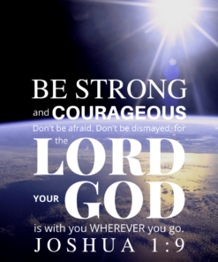 Christian Wallpaper – Earth Joshua 1:9
