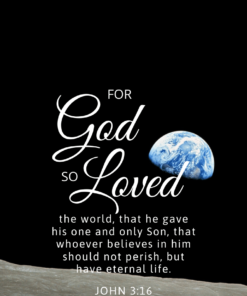 Christian Wallpaper – Earthrise John 3:16