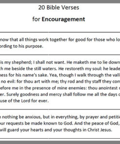 Encouraging Bible Verses