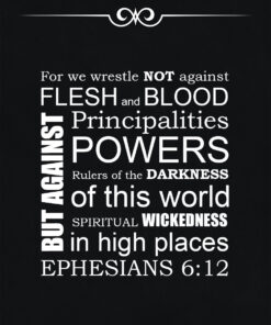 Ephesians 6:12 - For We Wrestle - Bible Verses To Go